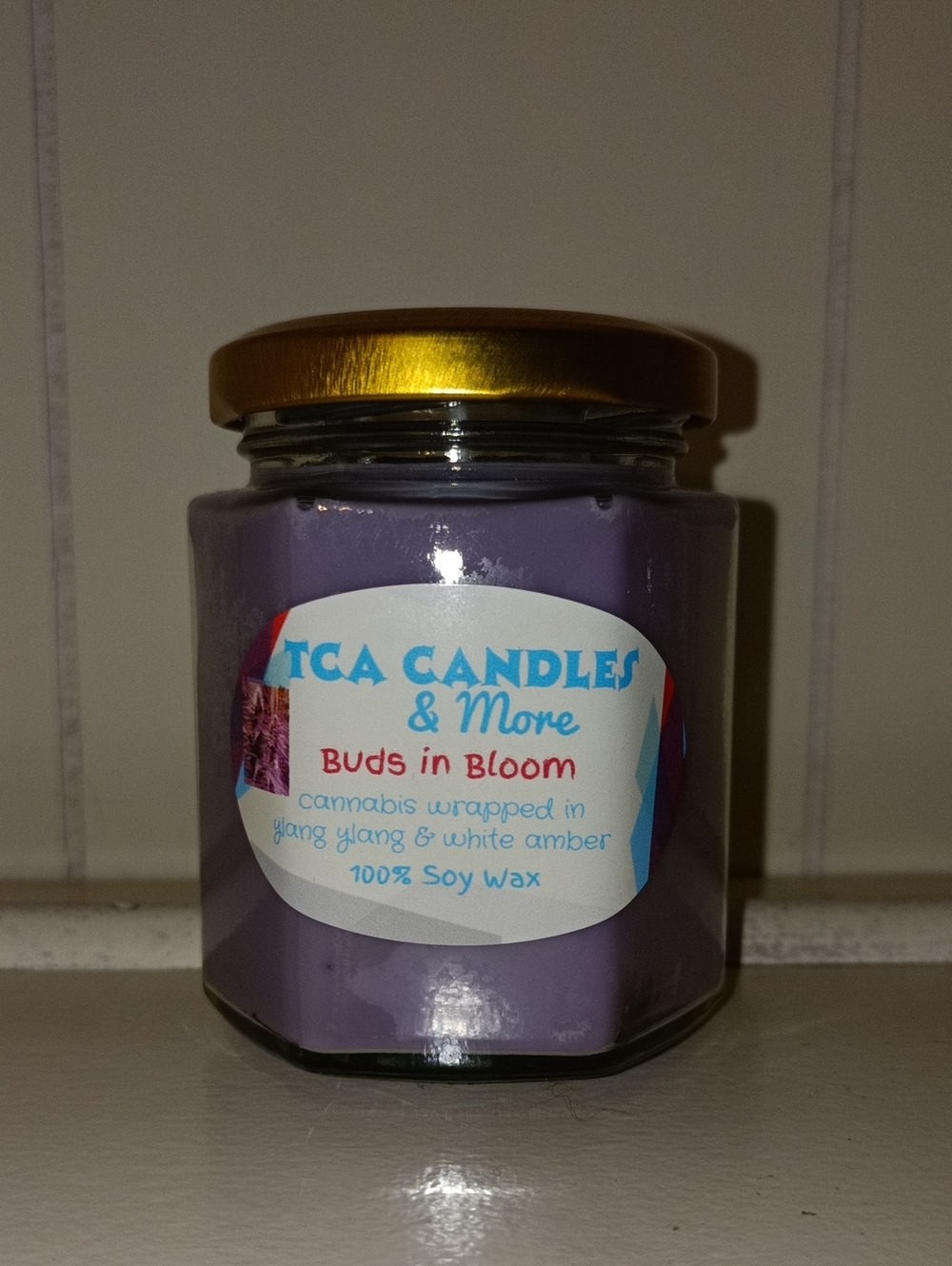 Buds in Bloom Purple Soy Candle